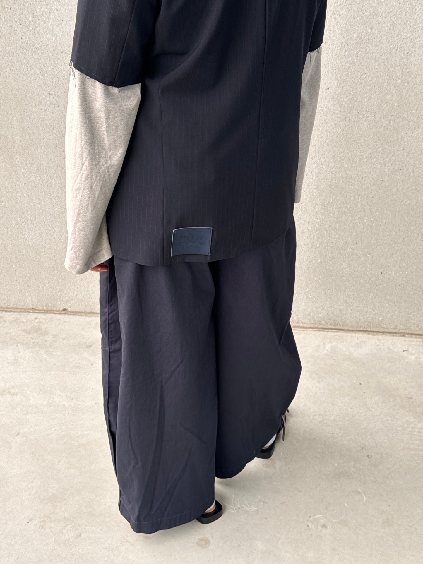 LA VESTE “À MANCHES COURTES” upcycled blazer
