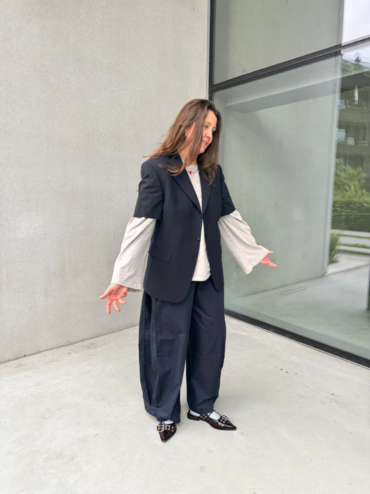 LA VESTE “À MANCHES COURTES” upcycled blazer