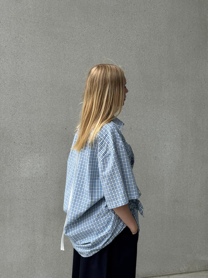 “SCRUNCHED,, upcycled shirt