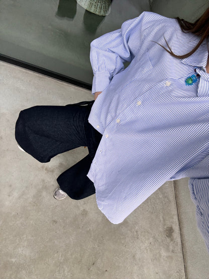 DRAWSTRING BARREL JEANS