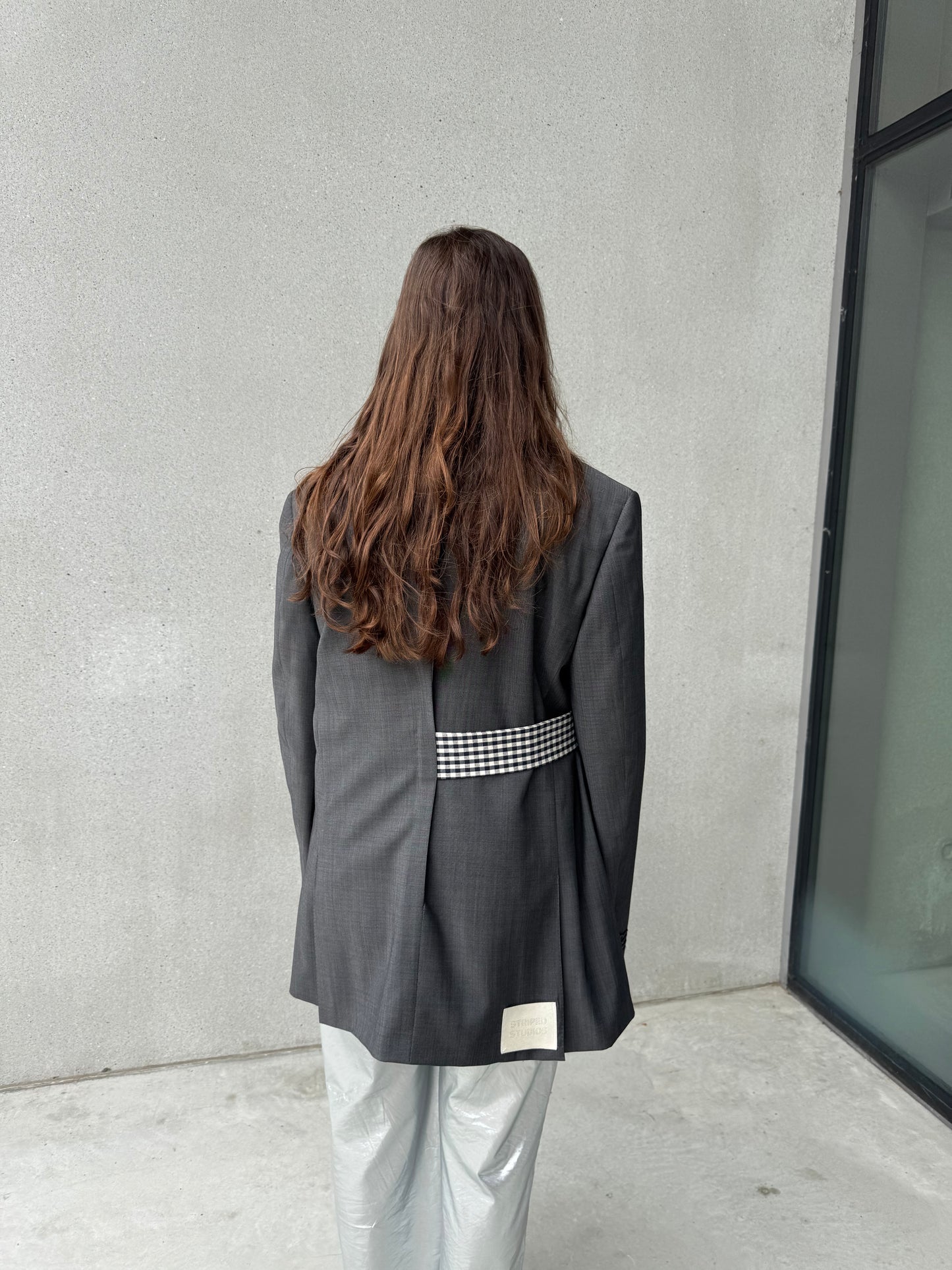 “LA VESTE ENVELOPPE,, upcycled blazer
