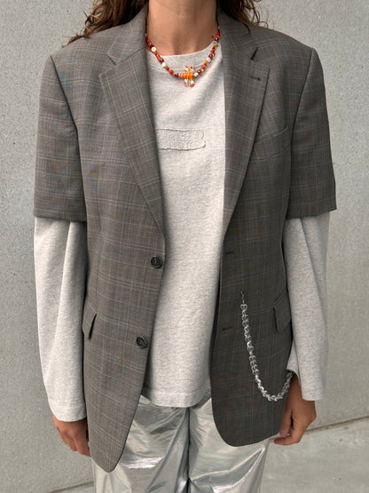 LA VESTE “À MANCHES COURTES” upcycled blazer