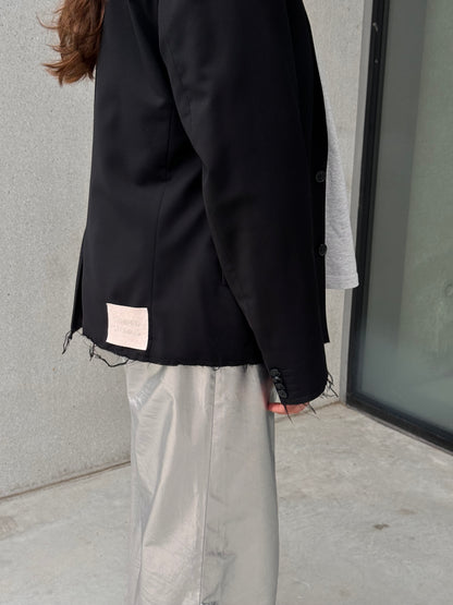 “RAW EDGE,, upcycled blazer
