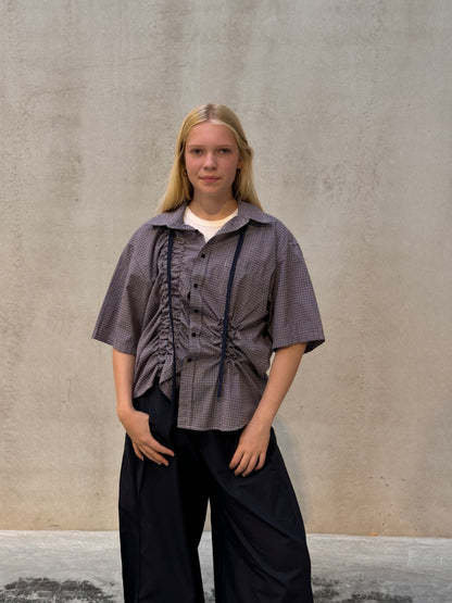 “SCRUNCHED,, upcycled shirt