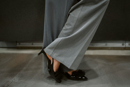 STRAIGHT LEG PANTS grey