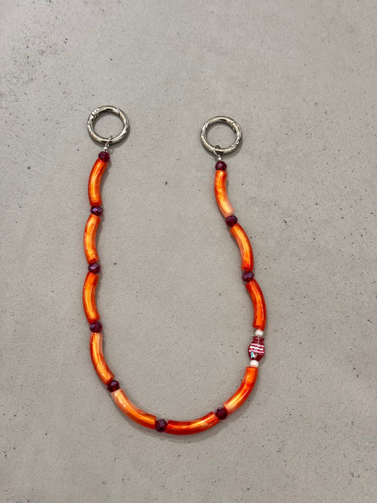 ORANGE FISH bag charm