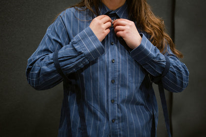 “DRAWSTRINGS,, upcycled shirt