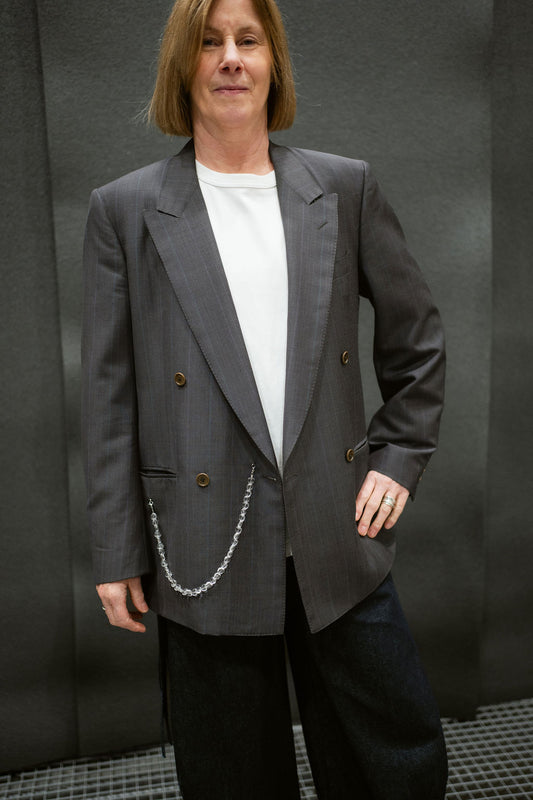 “LE COLLIER ASYMETRIQUE,, upcycled blazer