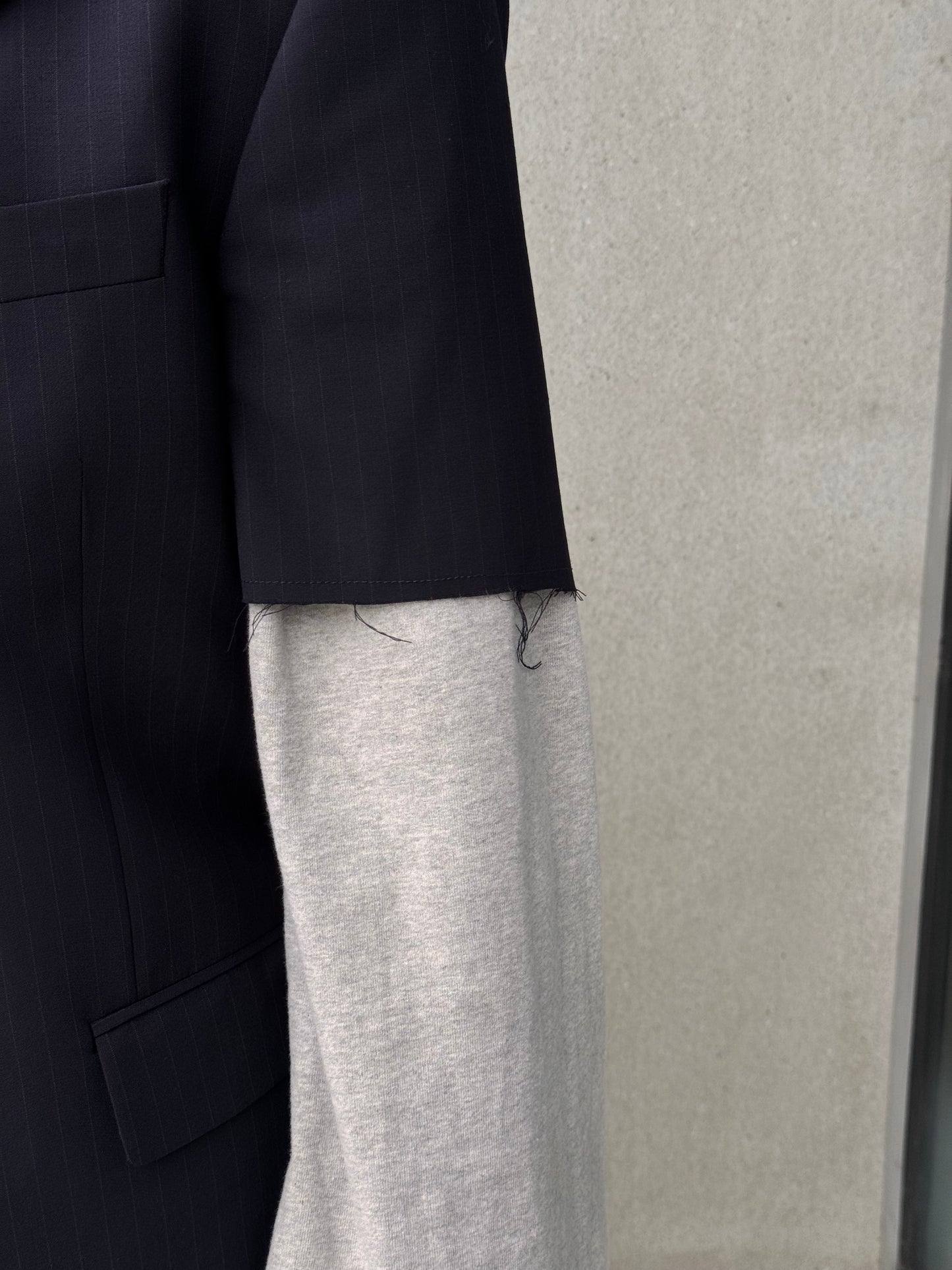 LA VESTE “À MANCHES COURTES” upcycled blazer