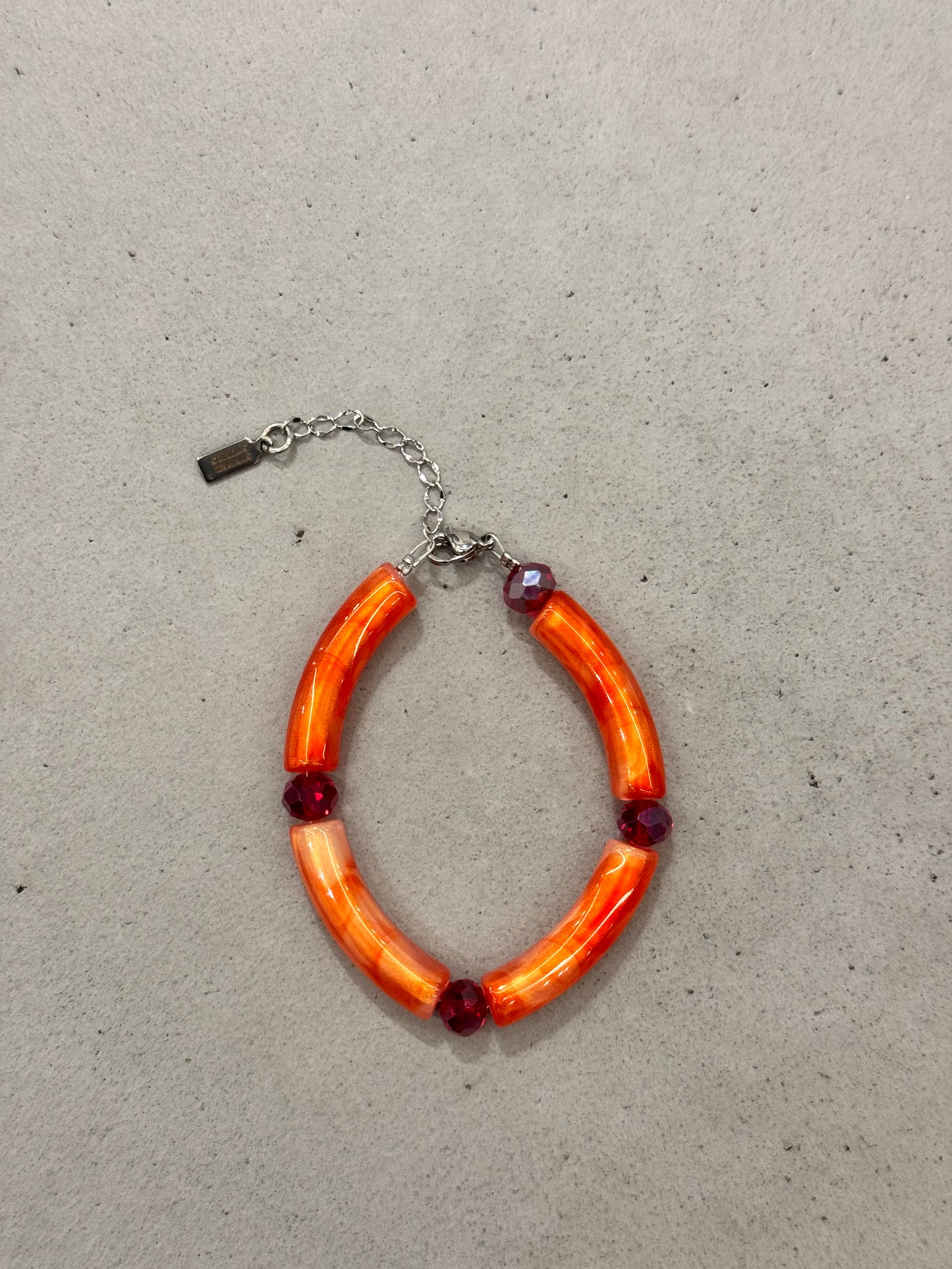ORANGE TUBES bracelet