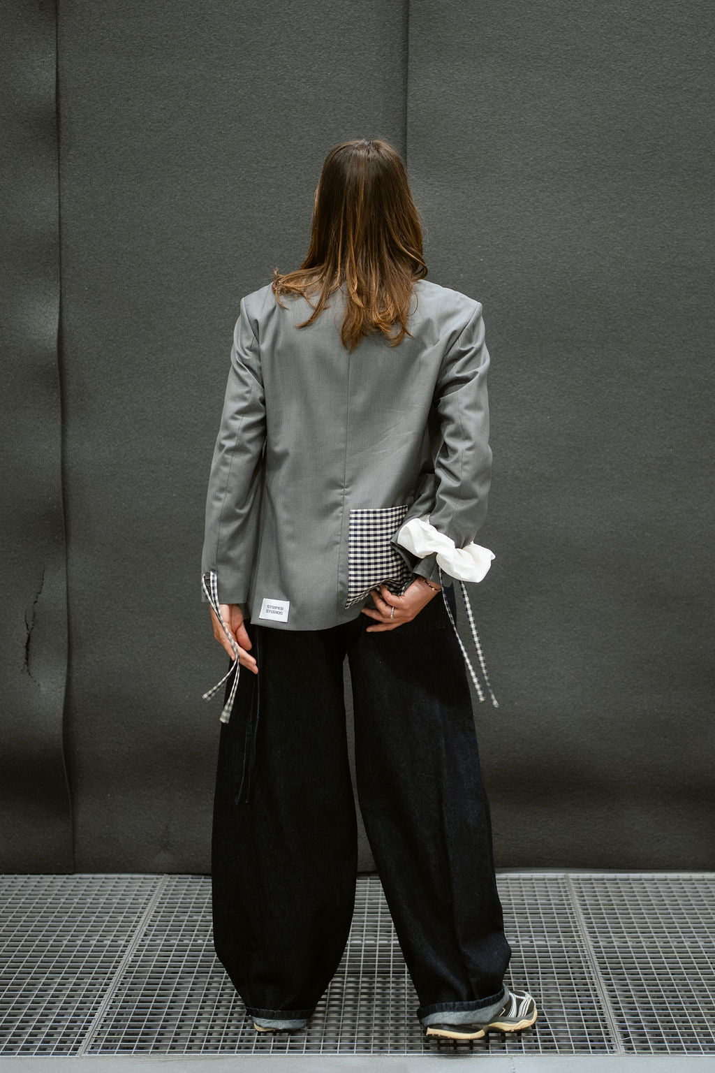 “LARGE POCKET,, upcycled blazer