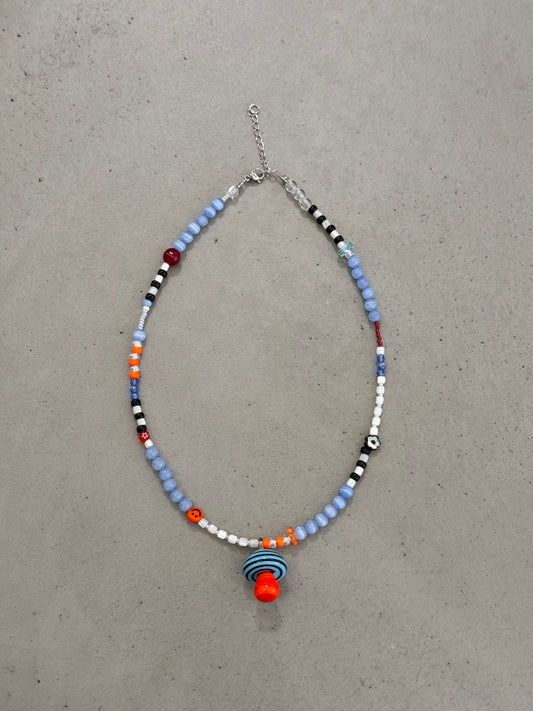ORANGE MUSHROOM necklace