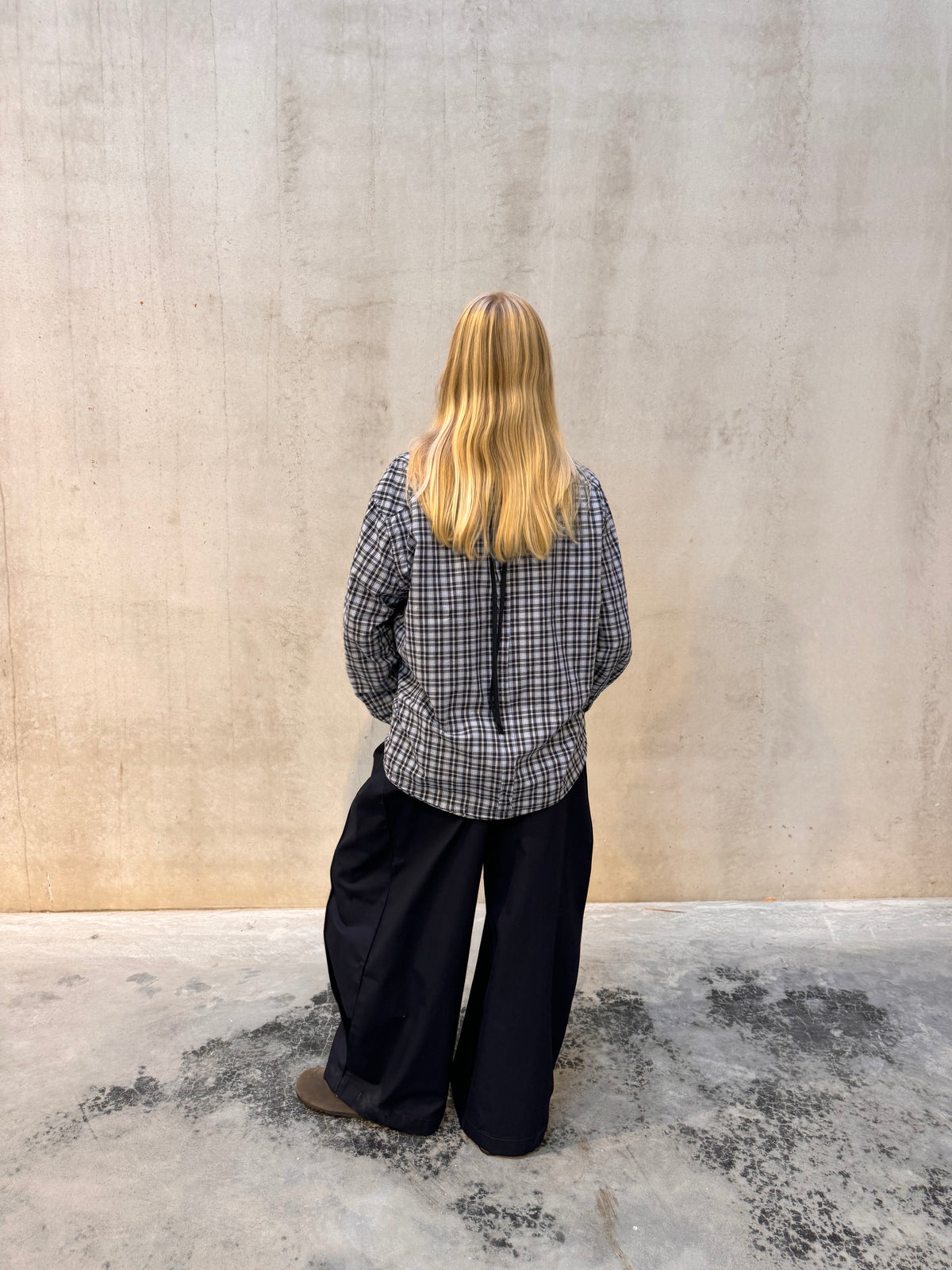 “SCRUNCHED,, upcycled shirt