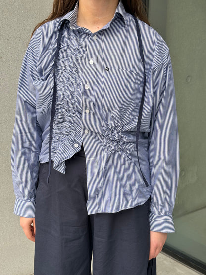 “SCRUNCHED,, upcycled shirt