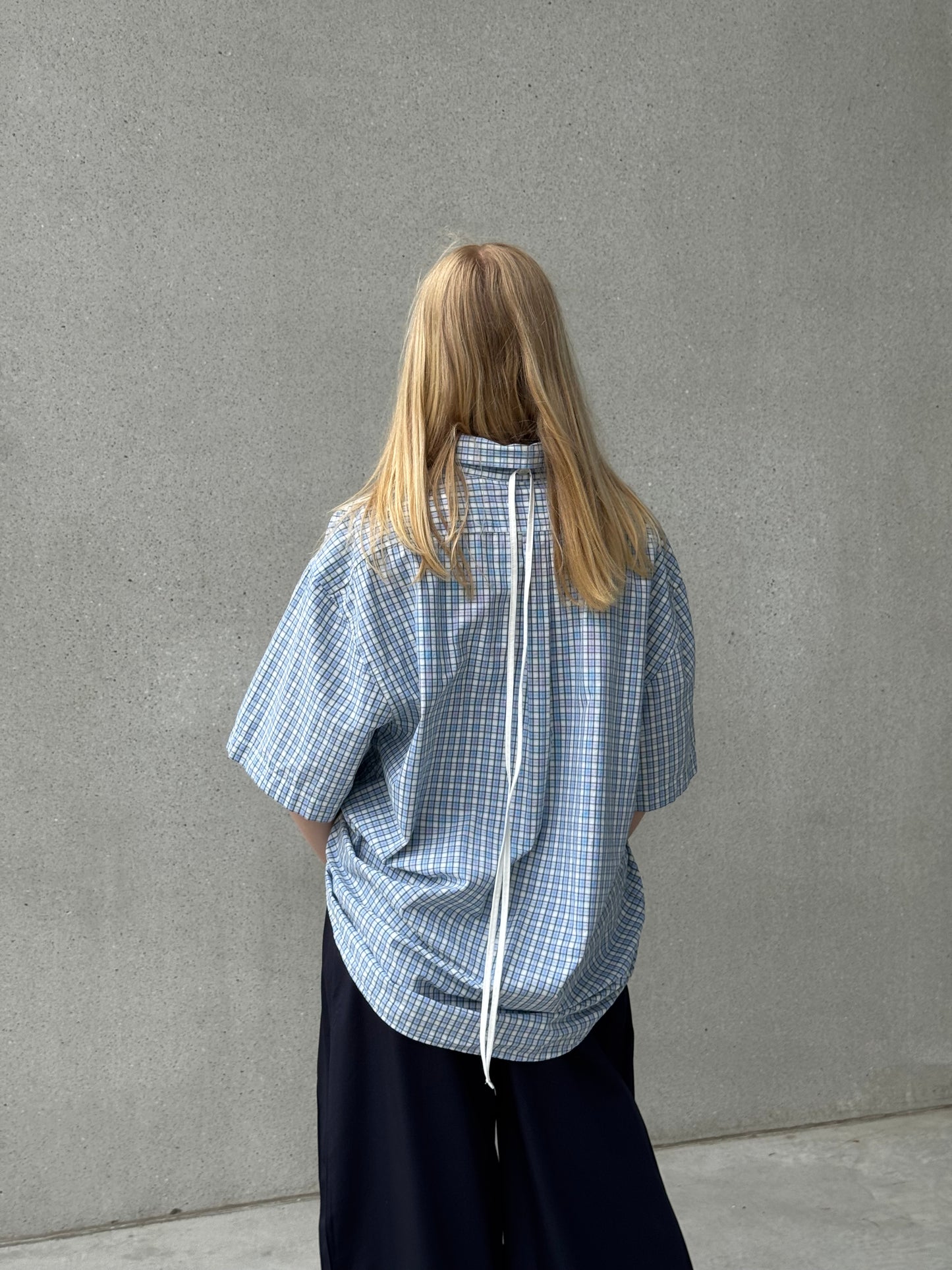 “SCRUNCHED,, upcycled shirt