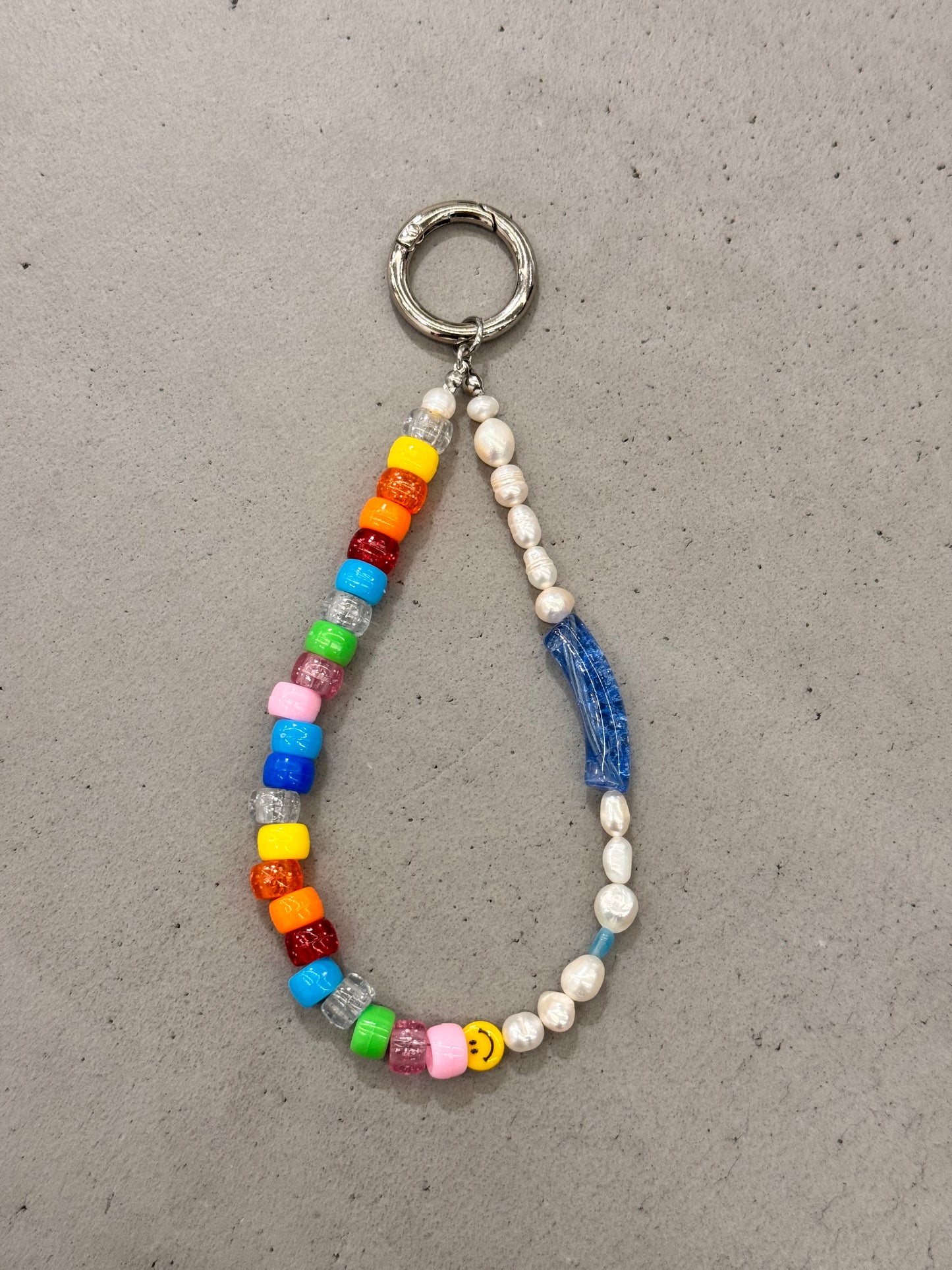 SMILING RAINBOW keychain/ bag charm
