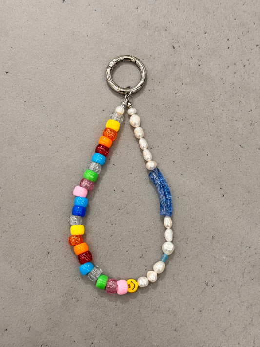 SMILING RAINBOW keychain/ bag charm