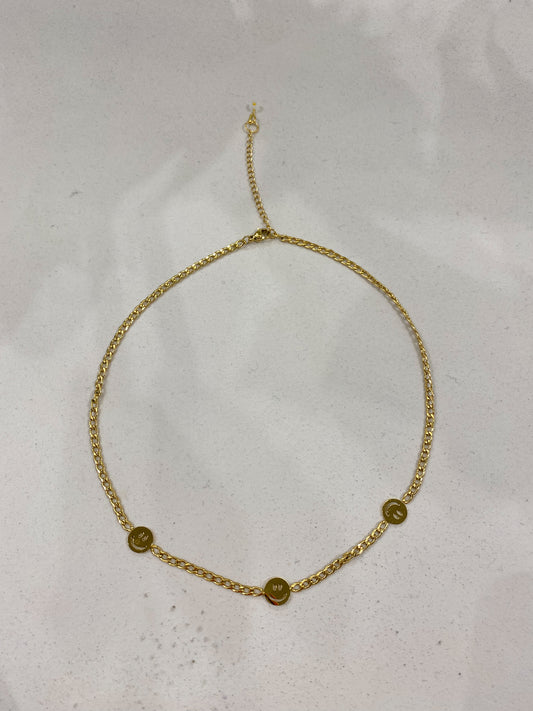 TRIPLE SMILEY necklace